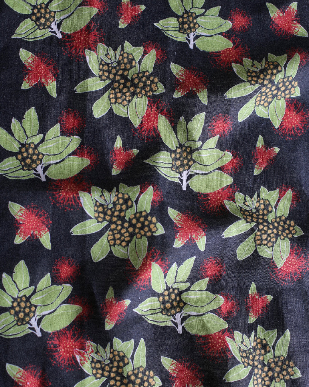 Pōhutukawa Linen Tea Towel - Night Sky