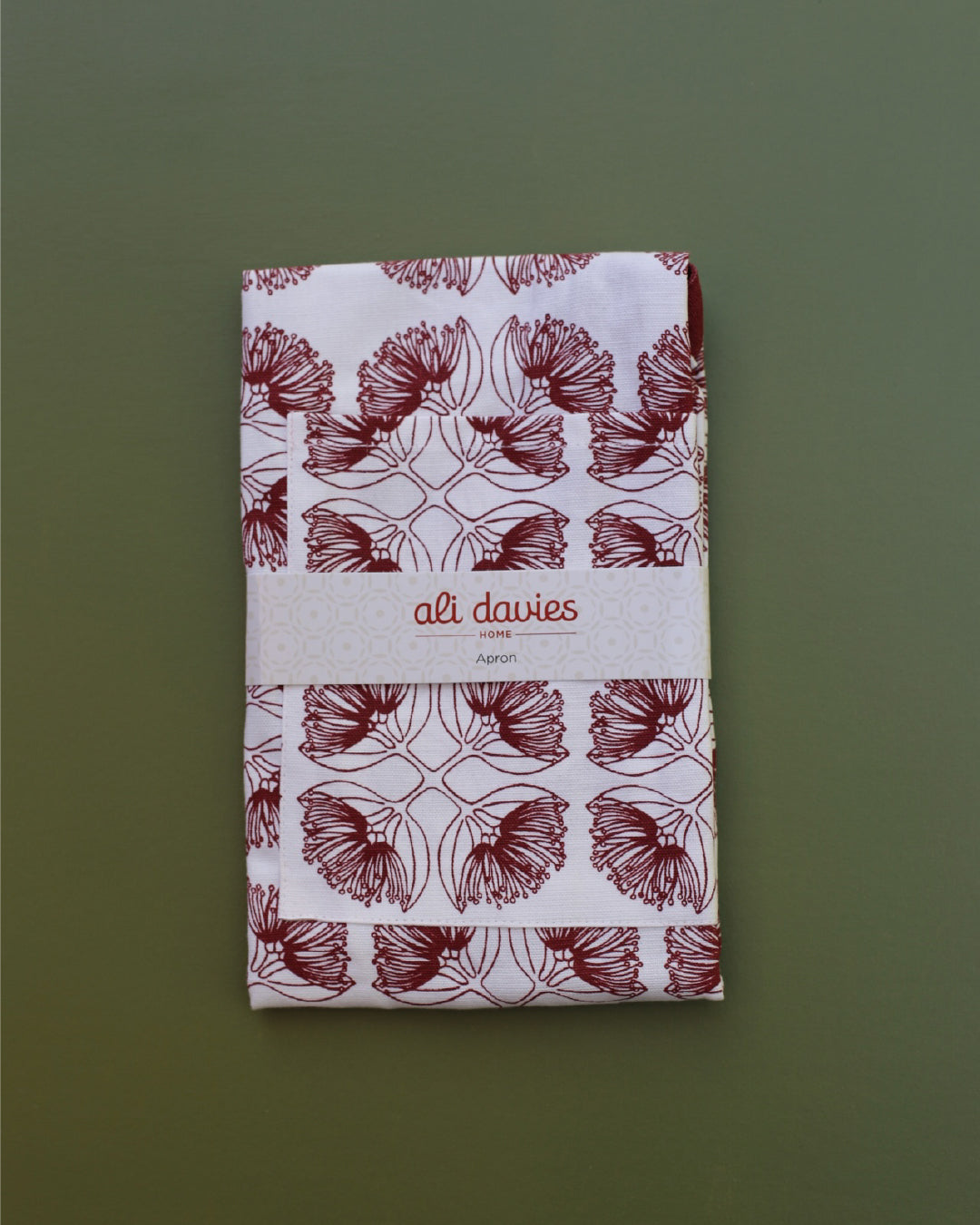 Evergreen Collection - Pohutukawa Apron (Salsa)
