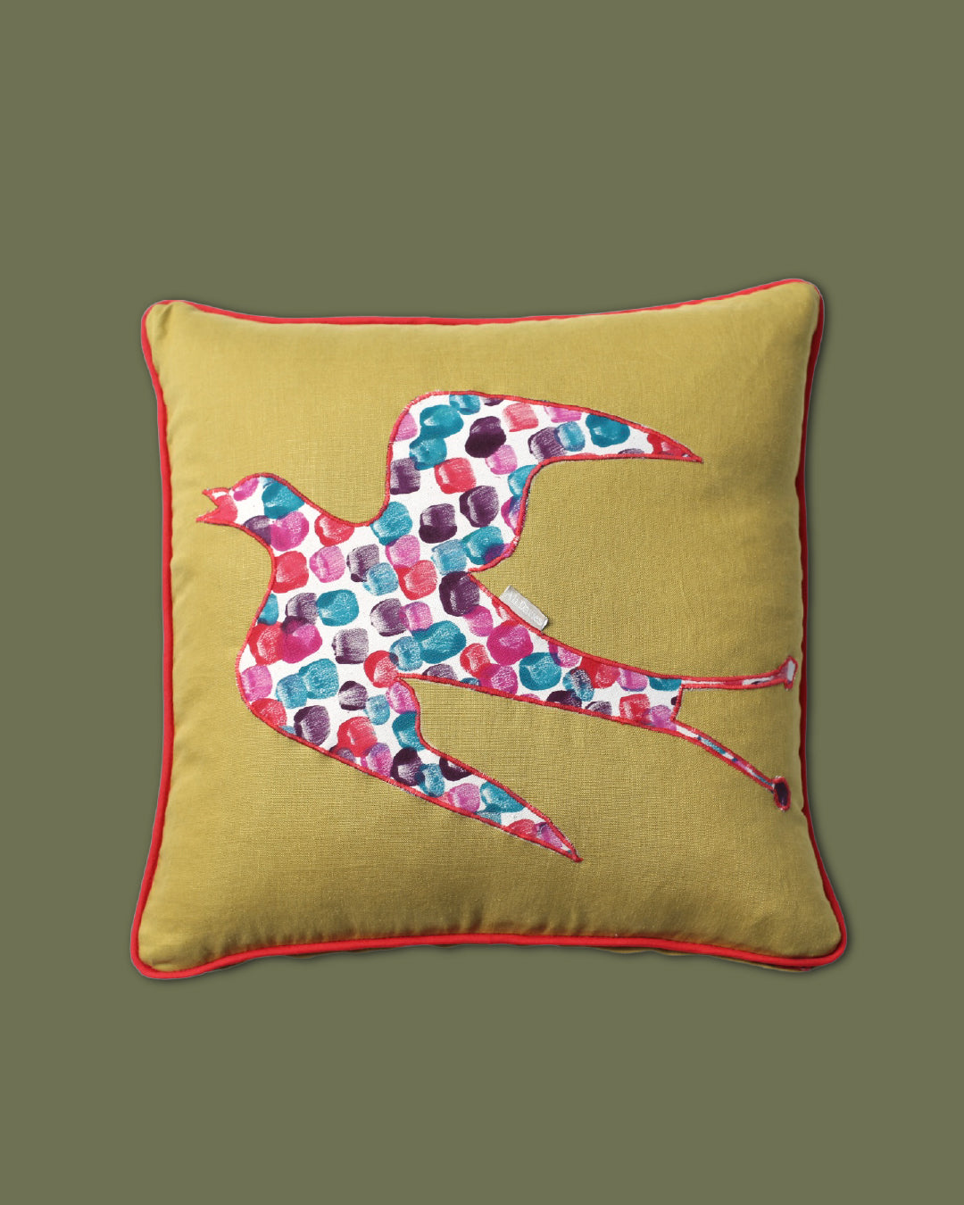 Swallow Appliqué Cushion