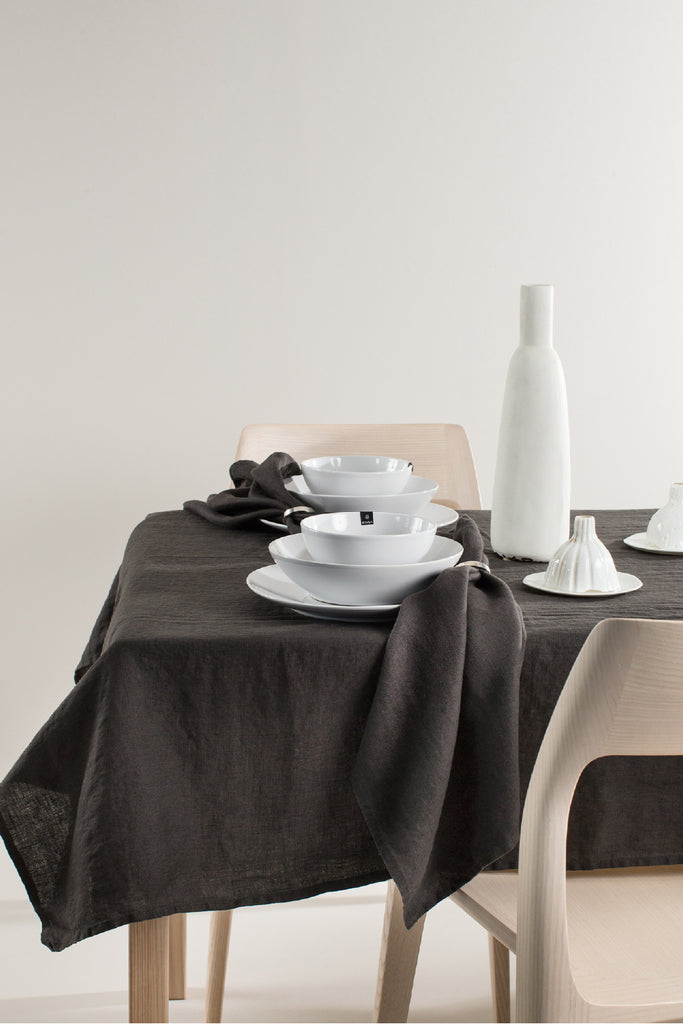 European Linen 'Khol' Table Cloth