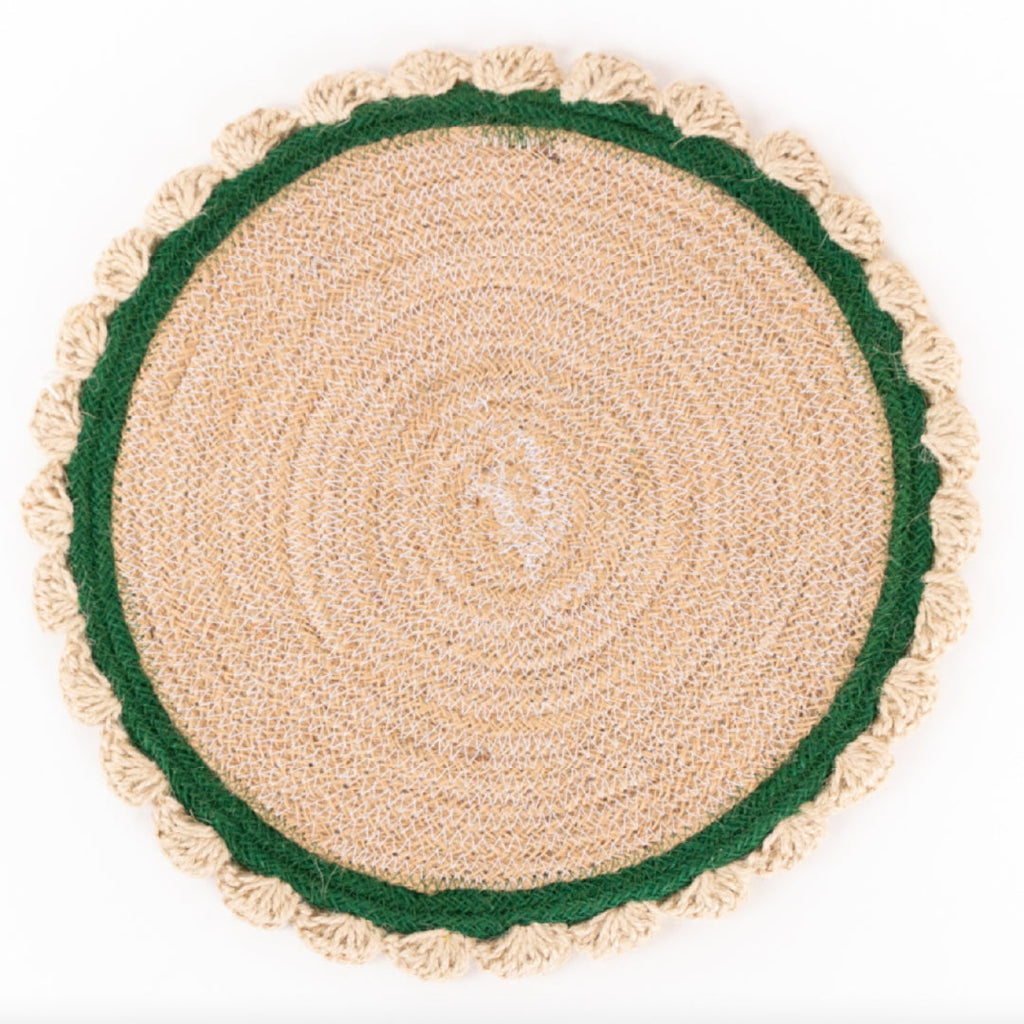 Green border placemat
