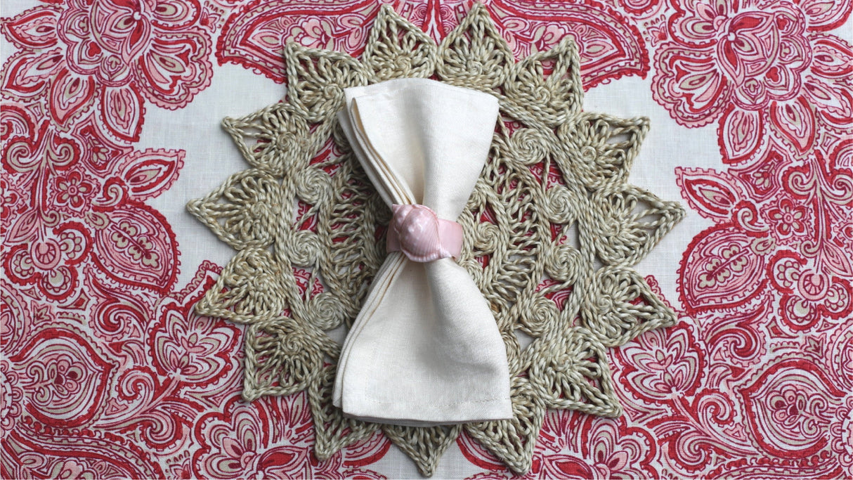 European Linen Napkin — Cream
