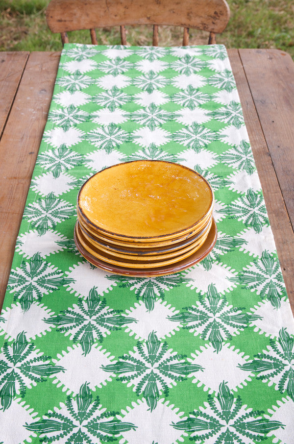 Pacifica table runner - green