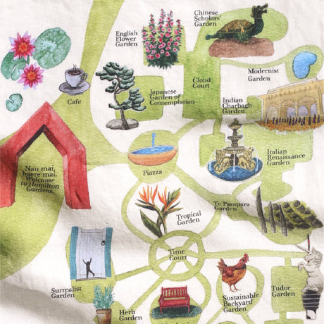 Hamilton Gardens Tea Towel