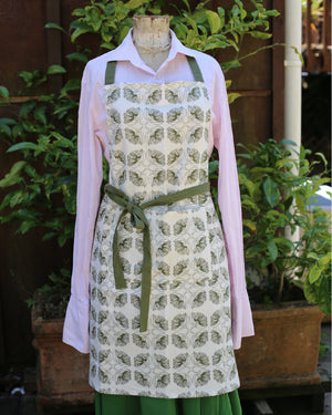 Evergreen Collection - Pohutukawa Apron (Olive)