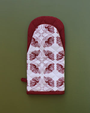Evergreen Collection - Pohutukawa Oven Mitt (Salsa)