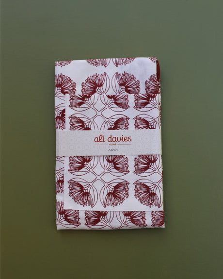 Evergreen Collection - Pohutukawa Apron (Salsa)