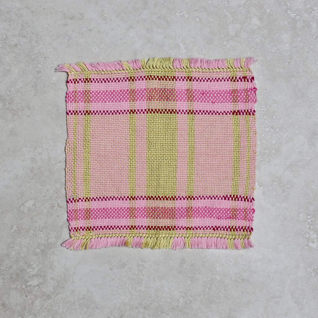 Hand woven dishcloth