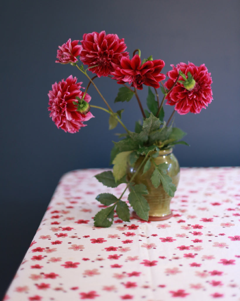 Manuka Print Hemp Tablecloth