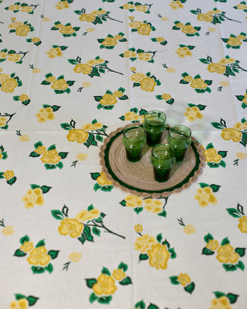 'Oneida' Print Hemp Tablecloth