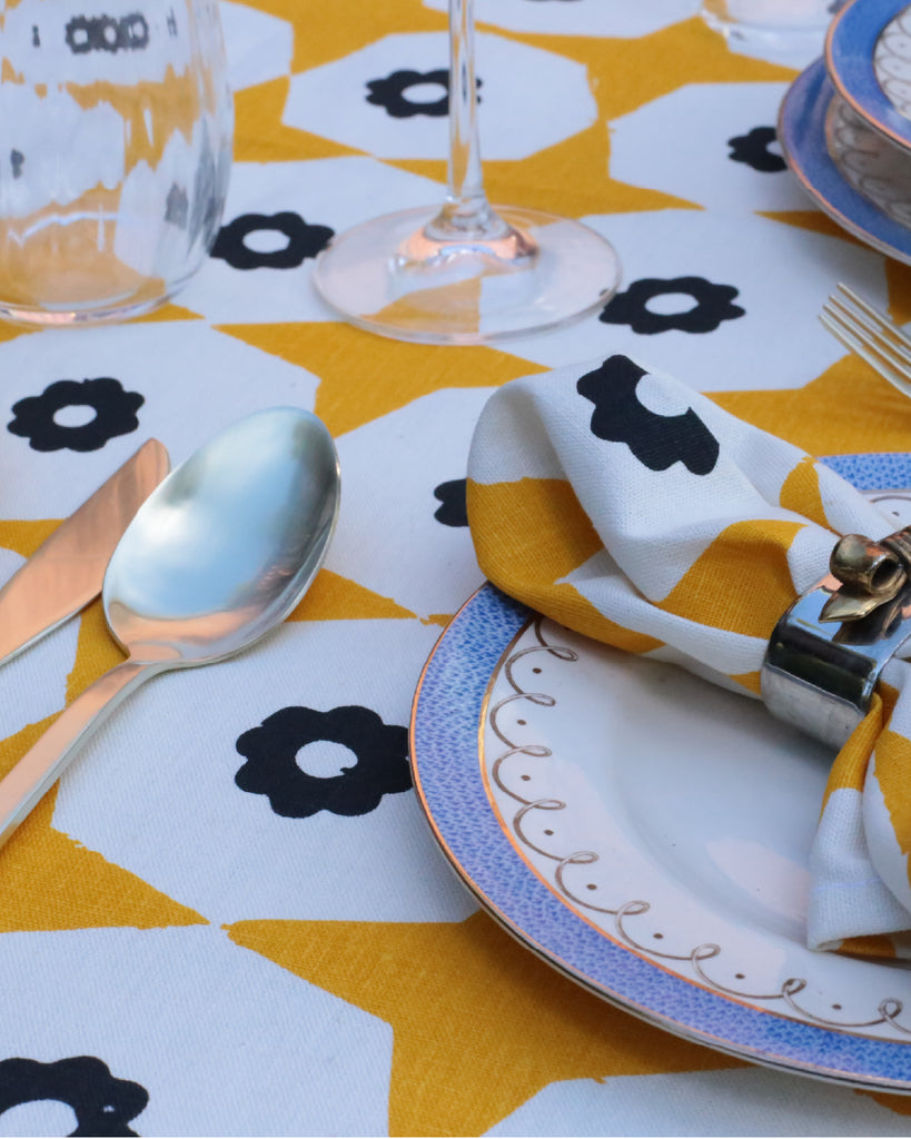 Star Poppy Hemp Tablecloth