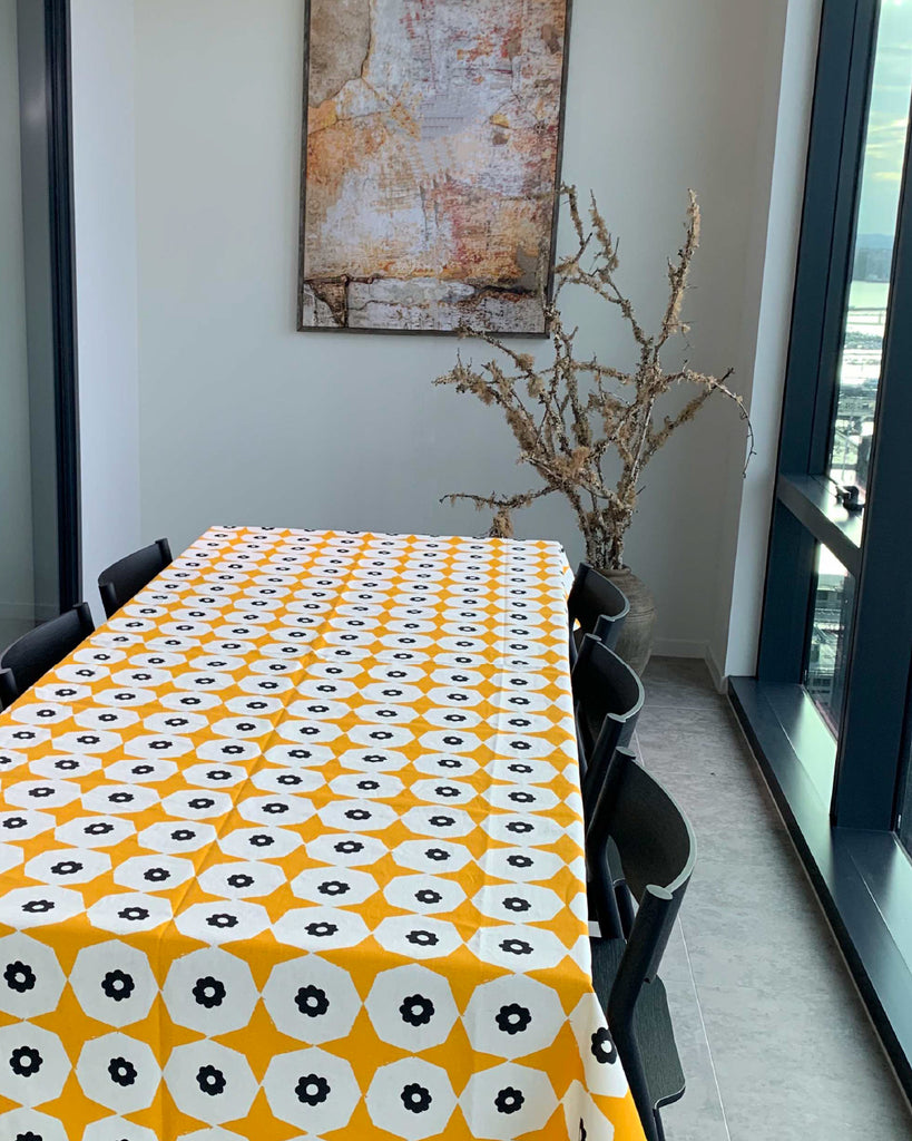 Star Poppy Hemp Tablecloth