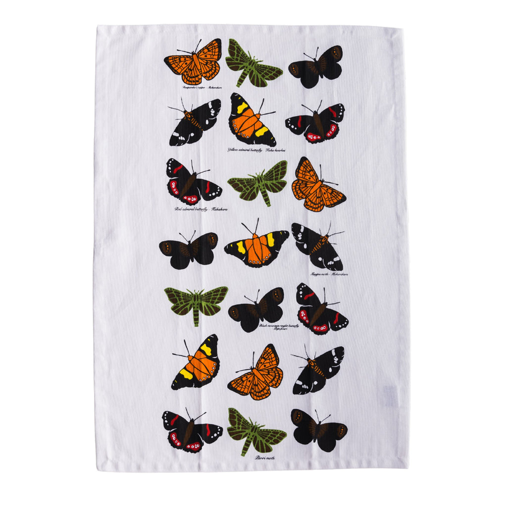 New Zealand 'Butterflies' Tea Towel