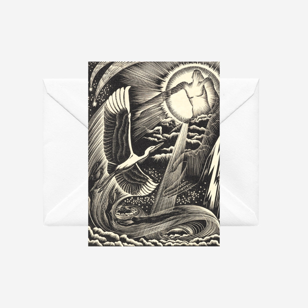 Te Papa Museum Collection Gift Card - E. Mervyn Taylor 'Te Kotuku Rerenga Tahi' 1953