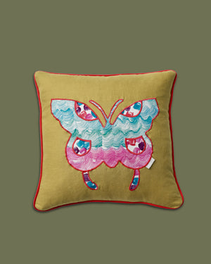 Flutter Appliqué Cushion