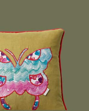 Flutter Appliqué Cushion