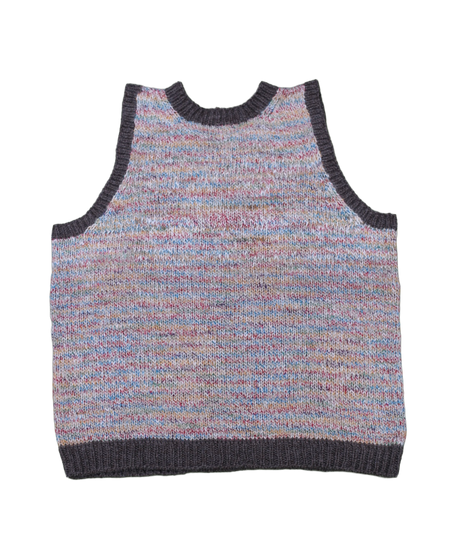Highcountry Homespun Vest — Hand-Spun NZ Wool, Hand Knit