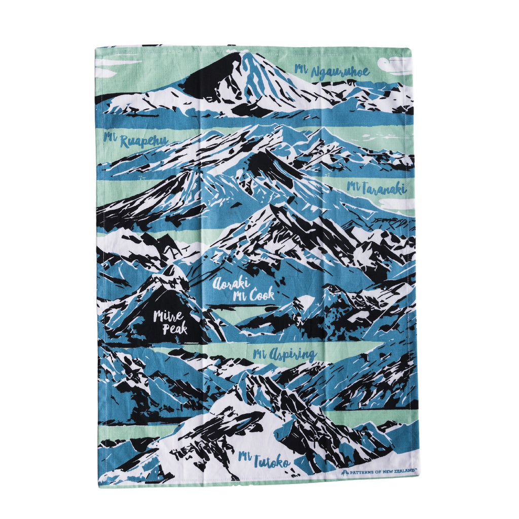 'Mountains' Tea Towel