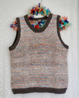 Highcountry Homespun Tank — Hand-Spun NZ Wool, Hand Knit