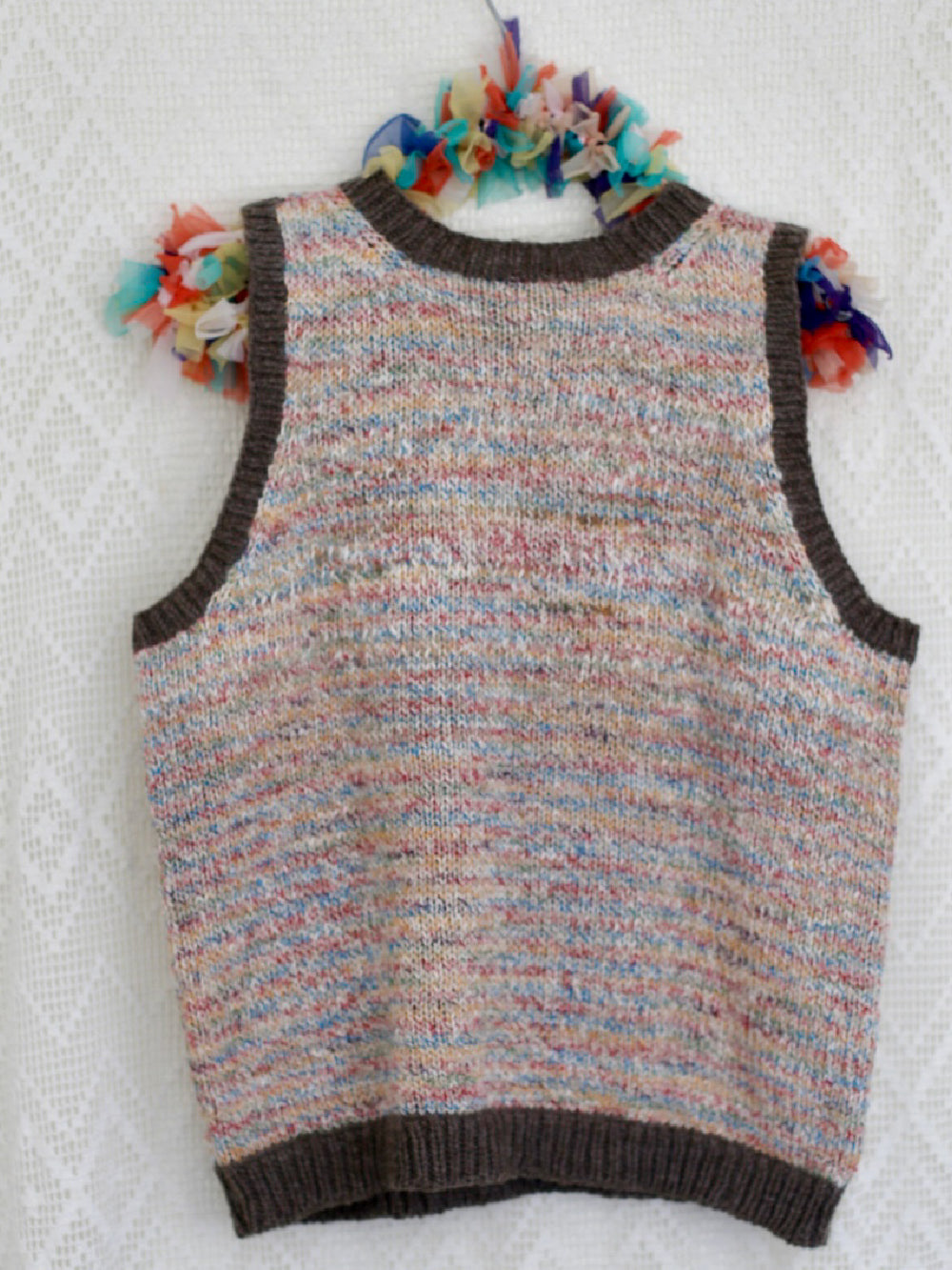 Highcountry Homespun Tank — Hand-Spun NZ Wool, Hand Knit