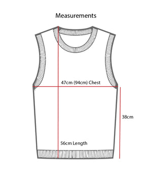 Tui Knit Tank — 70% Wool 30% Mohair, Hand Knit
