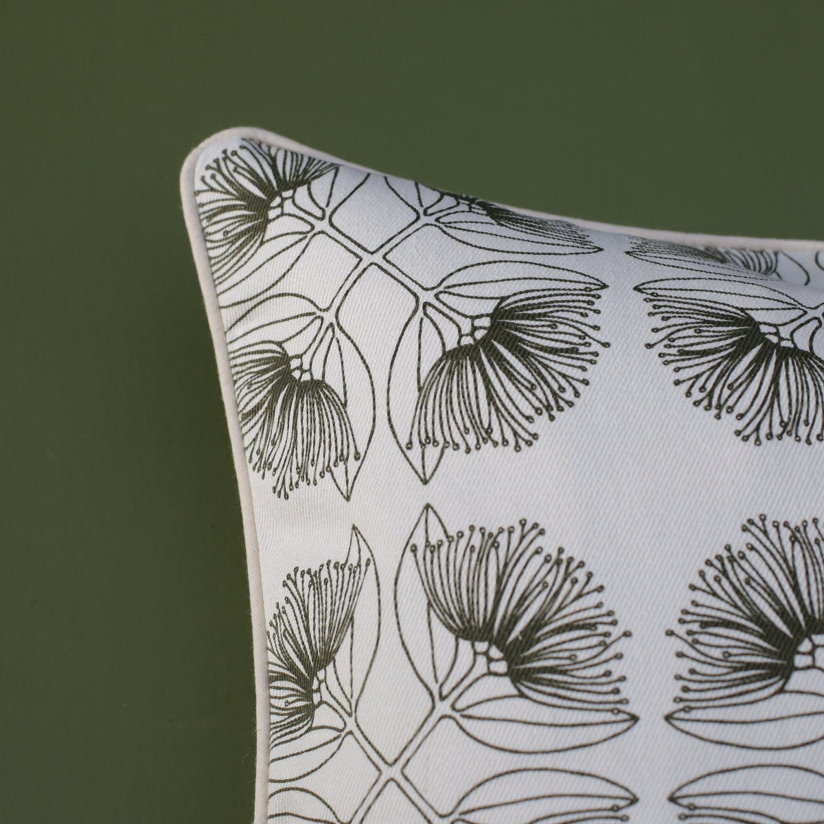 Pohutukawa Cushion | Olive