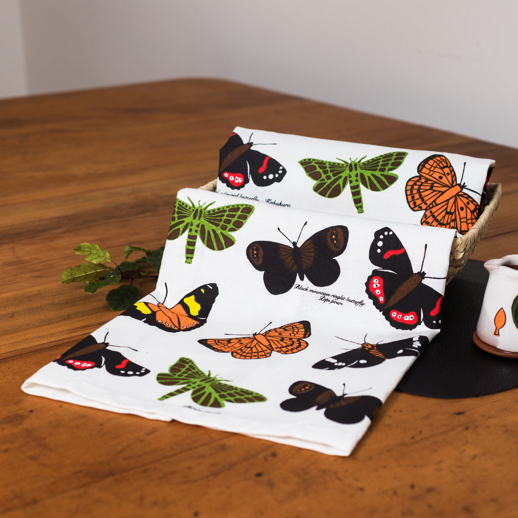 New Zealand 'Butterflies' Tea Towel