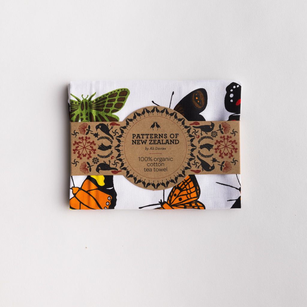 New Zealand 'Butterflies' Tea Towel