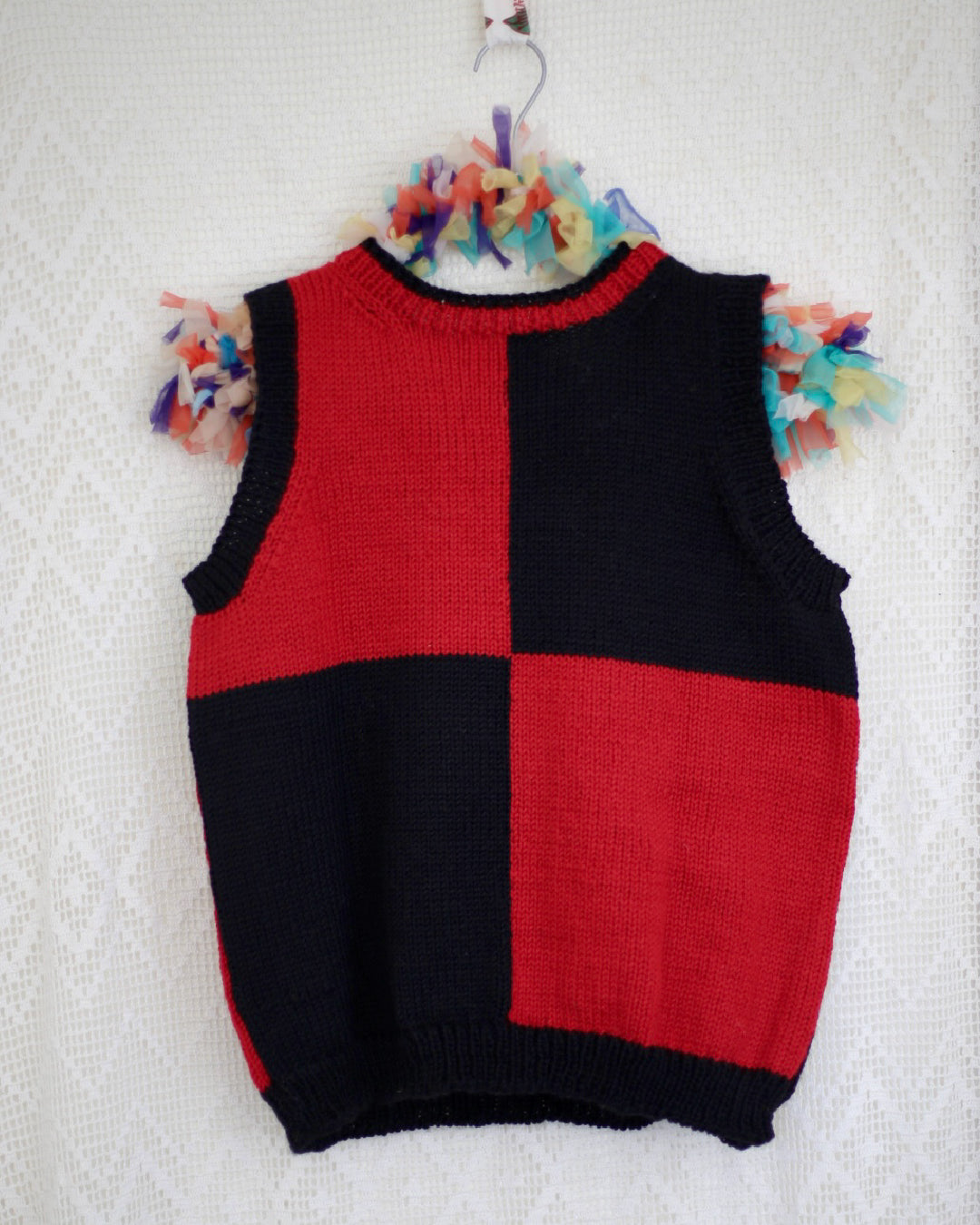 Karaka Intarsia Knit Tank — 100% Wool, Hand Knit