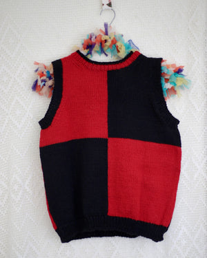 Karaka Intarsia Knit Tank — 100% Wool, Hand Knit