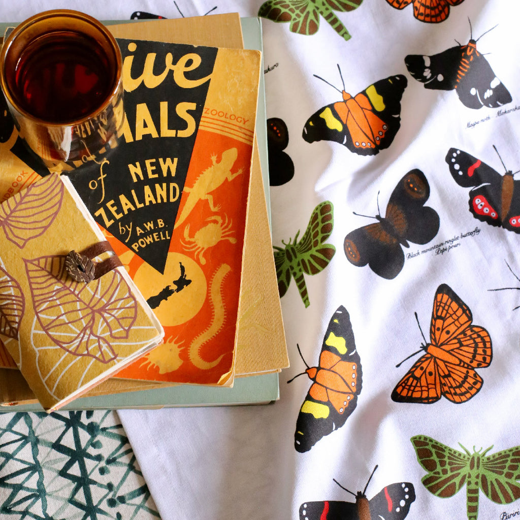 New Zealand 'Butterflies' Tea Towel