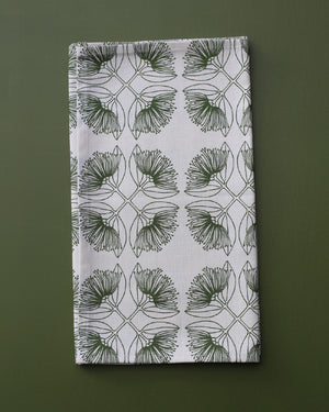 Pohutukawa Olive Hemp Table Runner