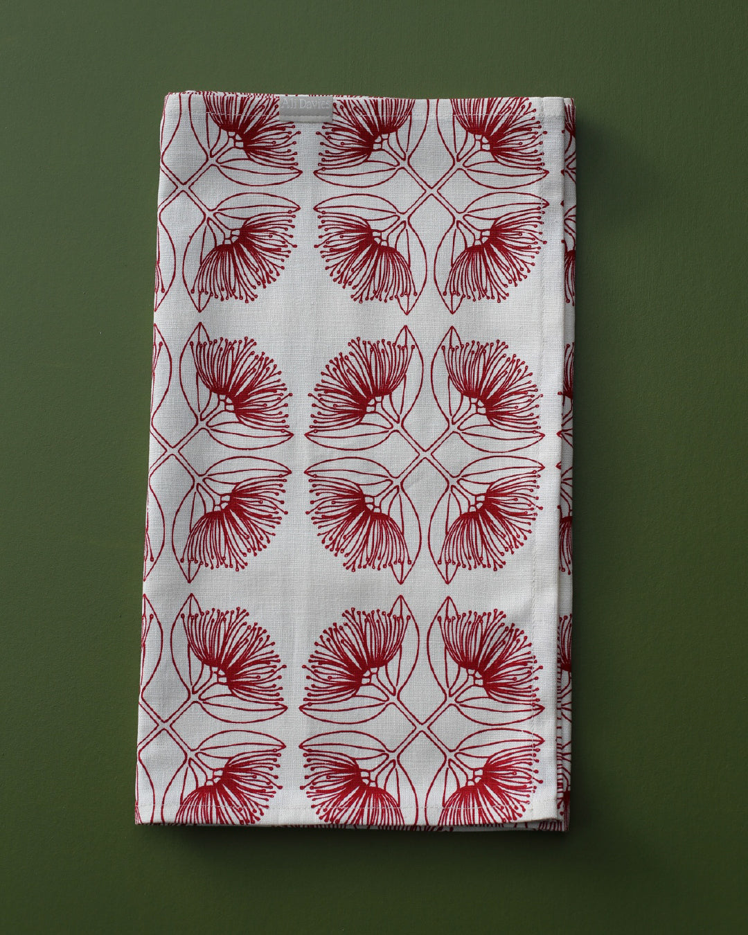Pohutukawa Red Hemp Table Runner