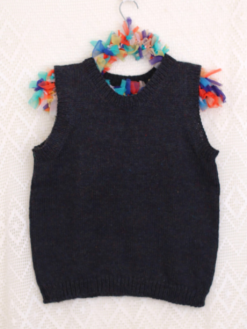 Tui Knit Tank — 70% Wool 30% Mohair, Hand Knit