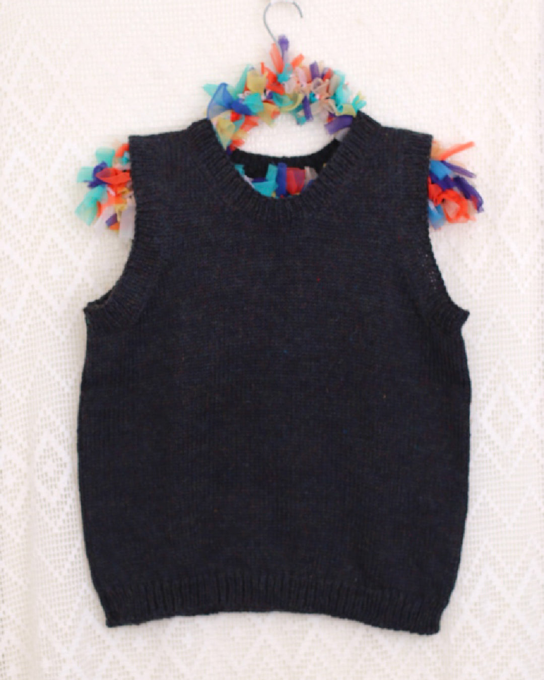 Tui Knit Tank — 70% Wool 30% Mohair, Hand Knit