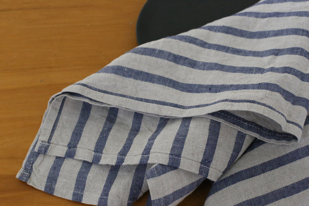 Traditional Striped European Linen Tea Towels