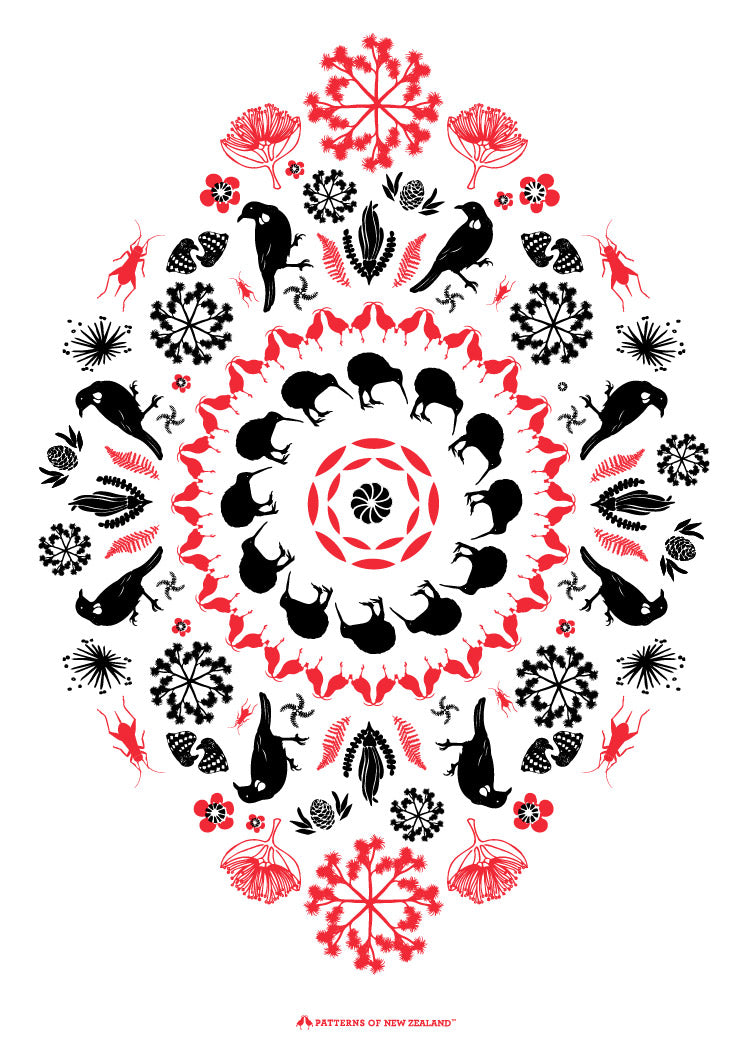 'Iconic NZ' Tea Towel