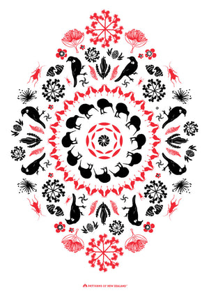 'Iconic NZ' Tea Towel