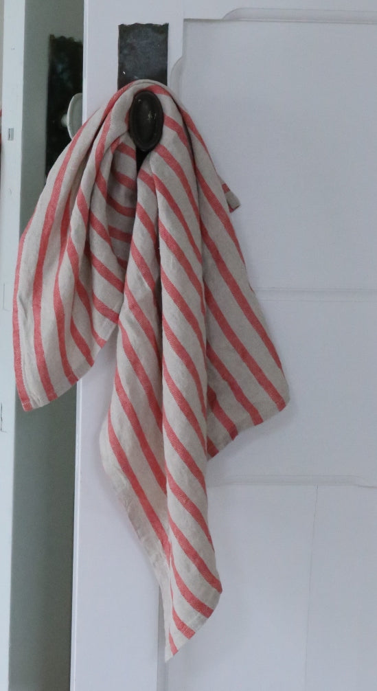 Traditional Striped European Linen Tea Towels