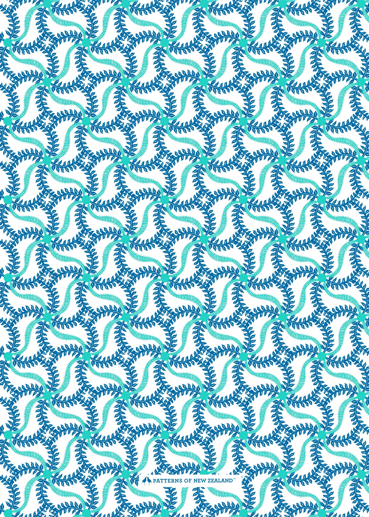 Patterns of New Zealand 'Sea World' Tea Towel