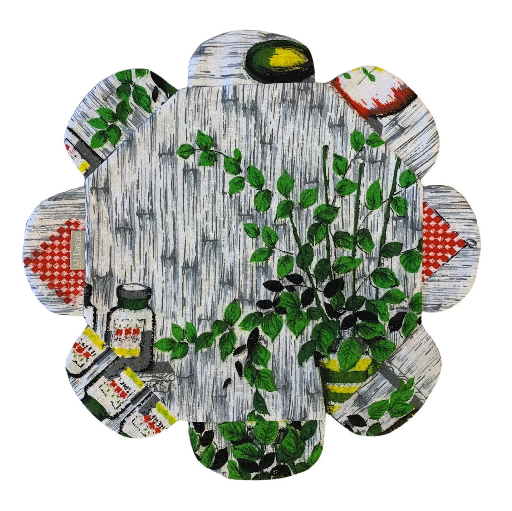 Flower power plant pot placemat