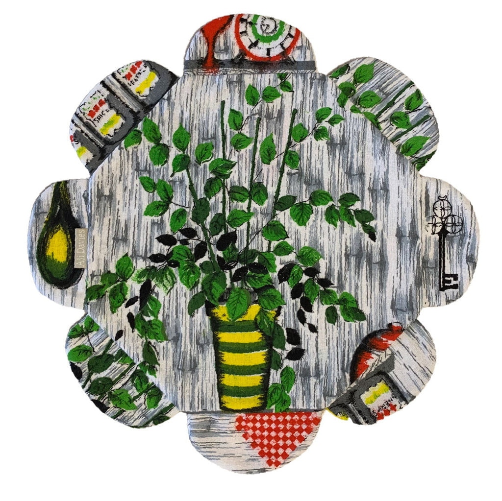 Flower power plant pot placemat