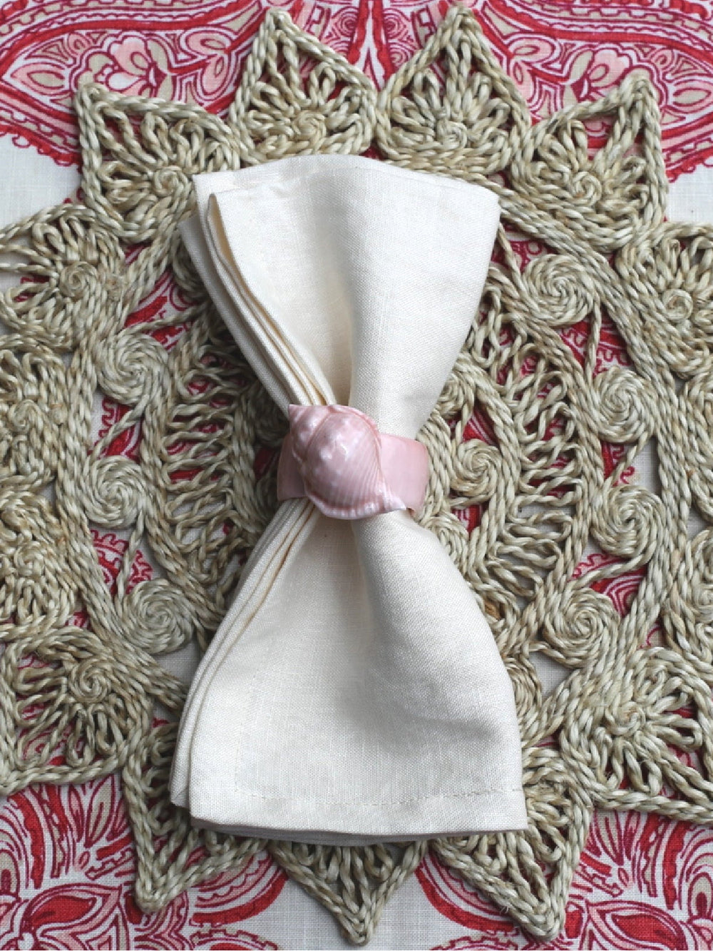 European Linen Napkin — Cream