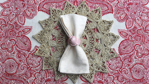 European Linen Napkin — Cream