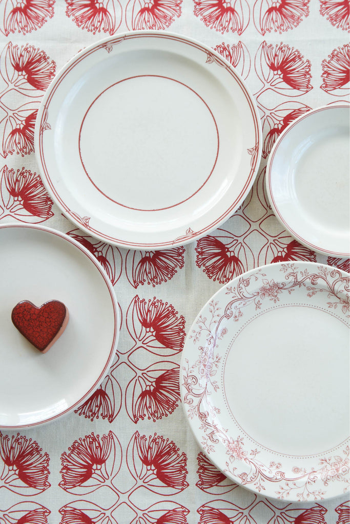 Pohutukawa Table Cloth - Red