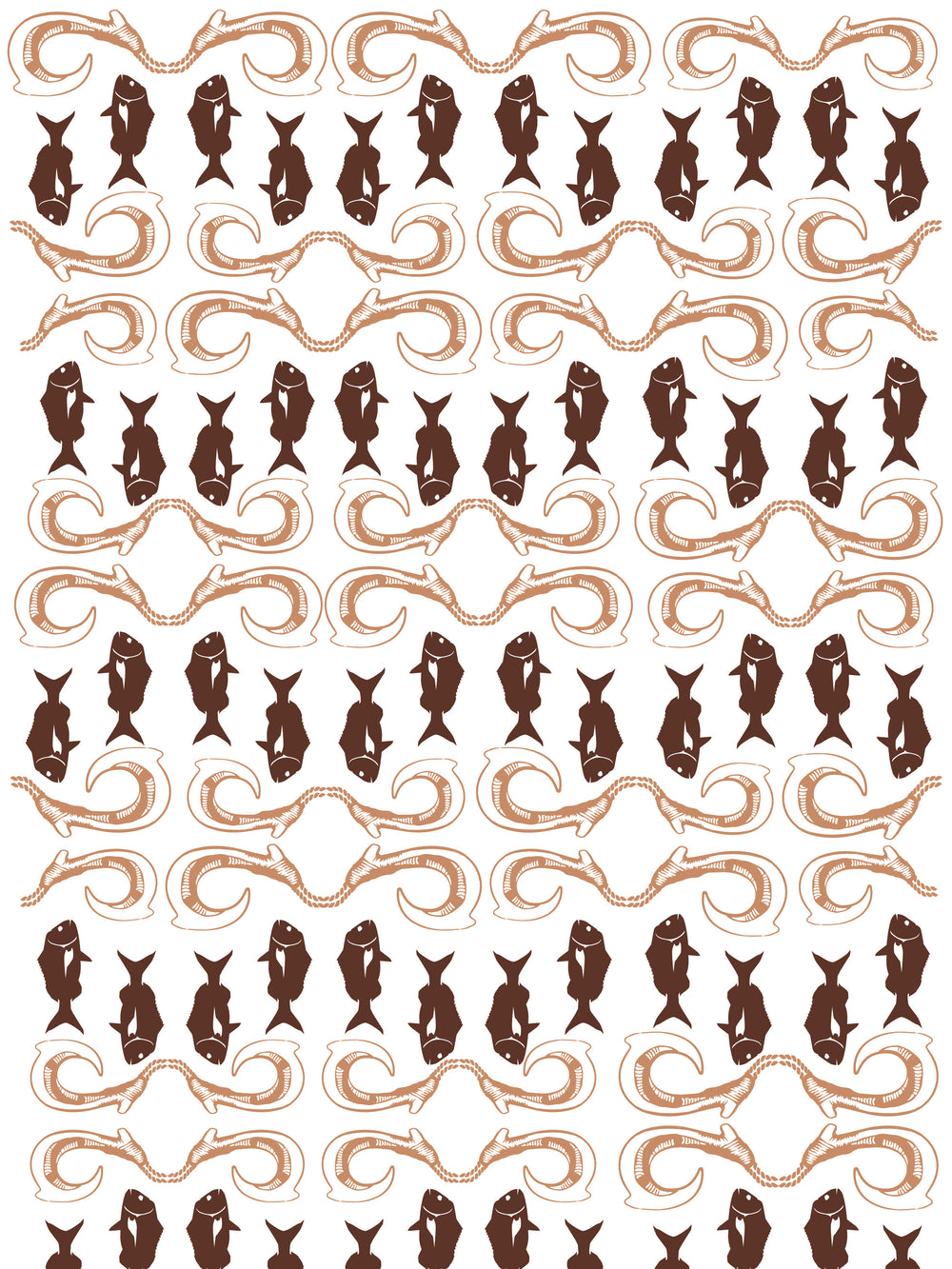 Patterns of New Zealand 'Maui's Hook' Dusk Tea Towel