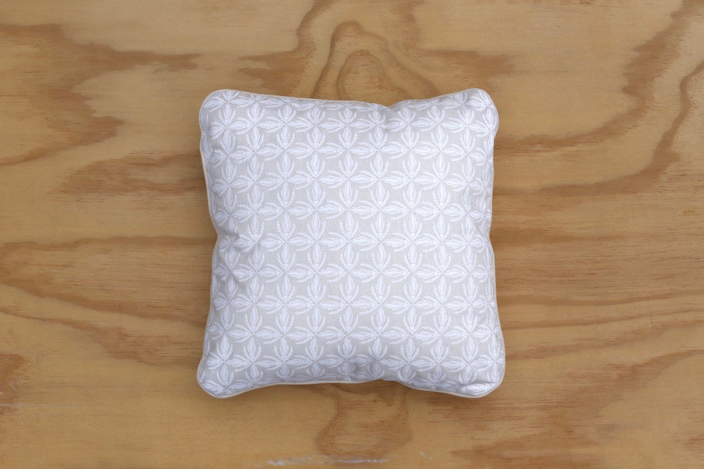 White Kowhai Lace 40cm Cushion