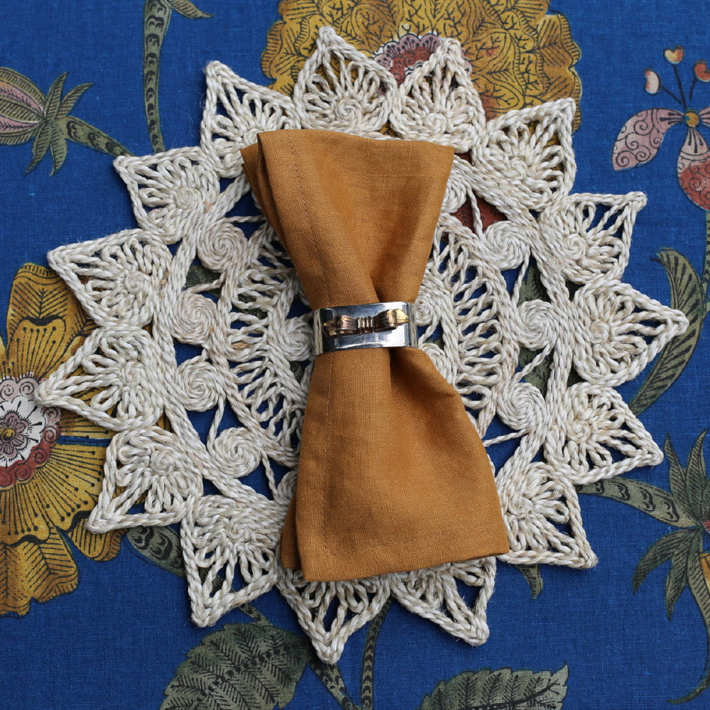 European Linen Napkin — Mustard