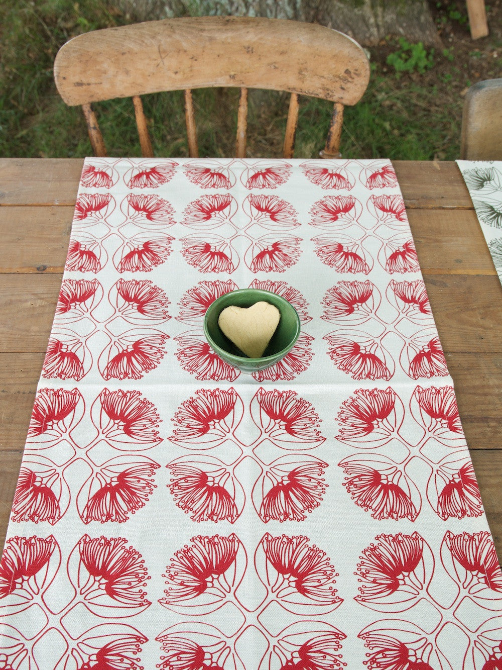 Pohutukawa Red Hemp Table Runner