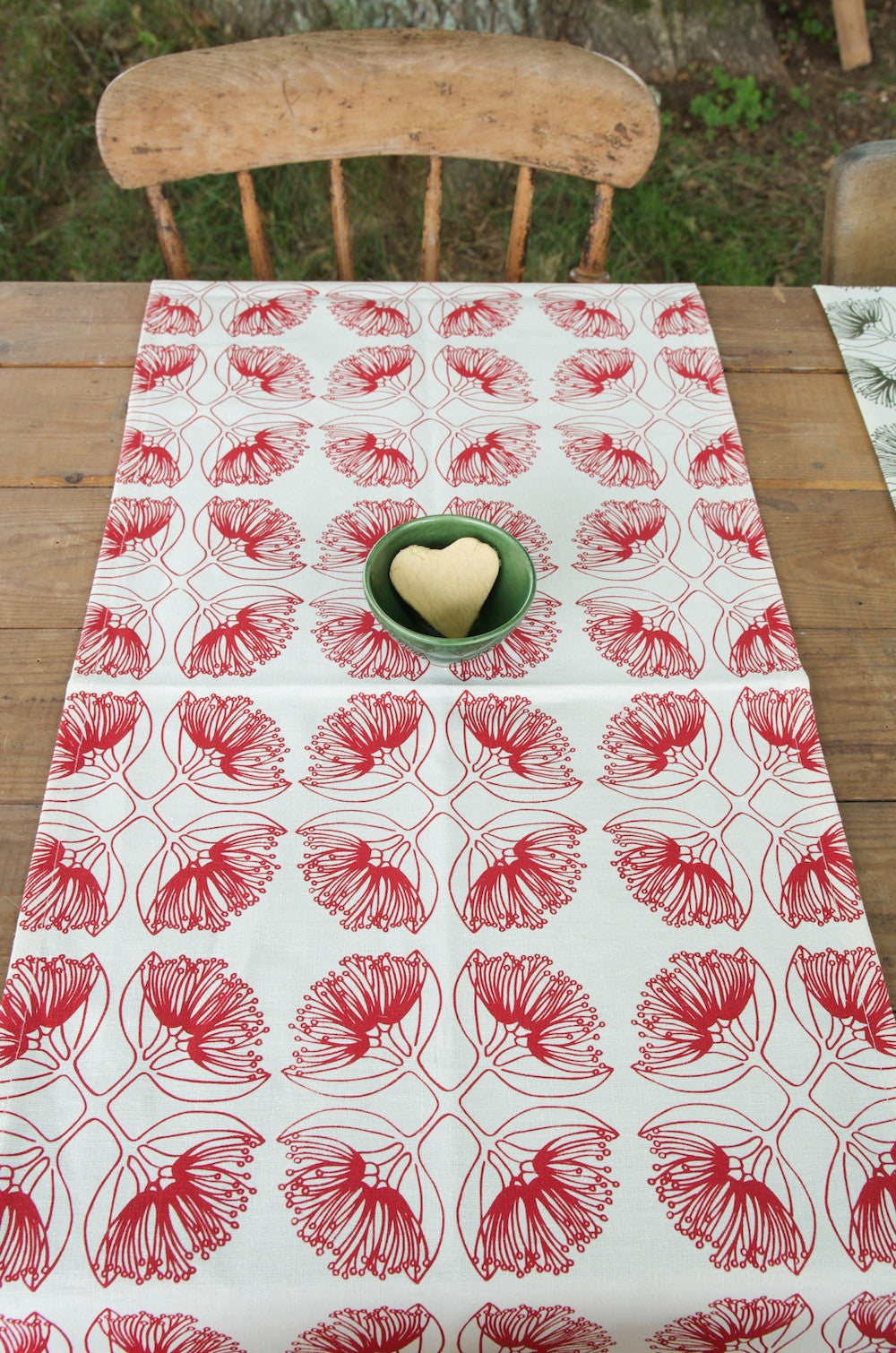 Pohutukawa Red Hemp Table Runner